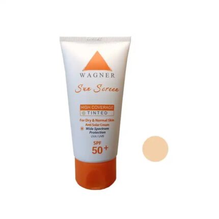 کرم ضد آفتاب رنگی SPF 50 واگنر